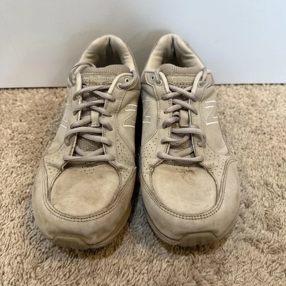 New Balance 928 Shoes Womens Size 9.5 Beige Leather Walking Sneakers Athletic - Picture 2 of 8